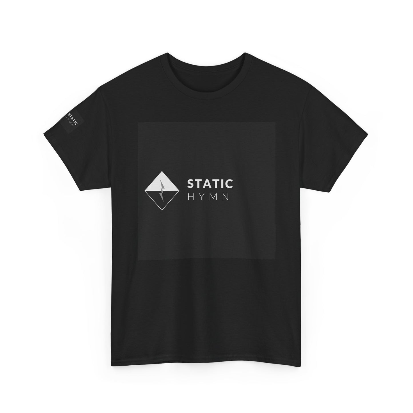 Static Hymn Logo Tee — Minimalist Band Graphic T-Shirt