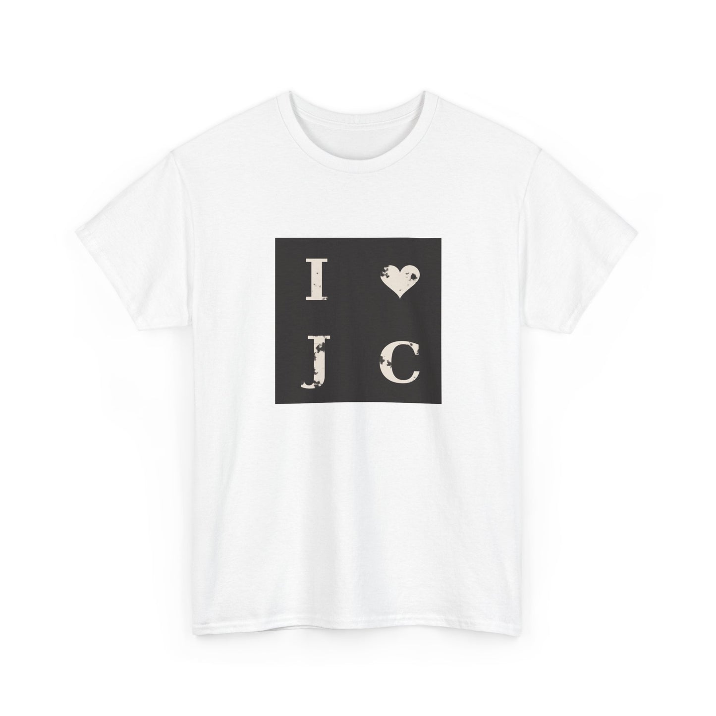 I  Heart JC --- Distressed Vintage Block Tee —