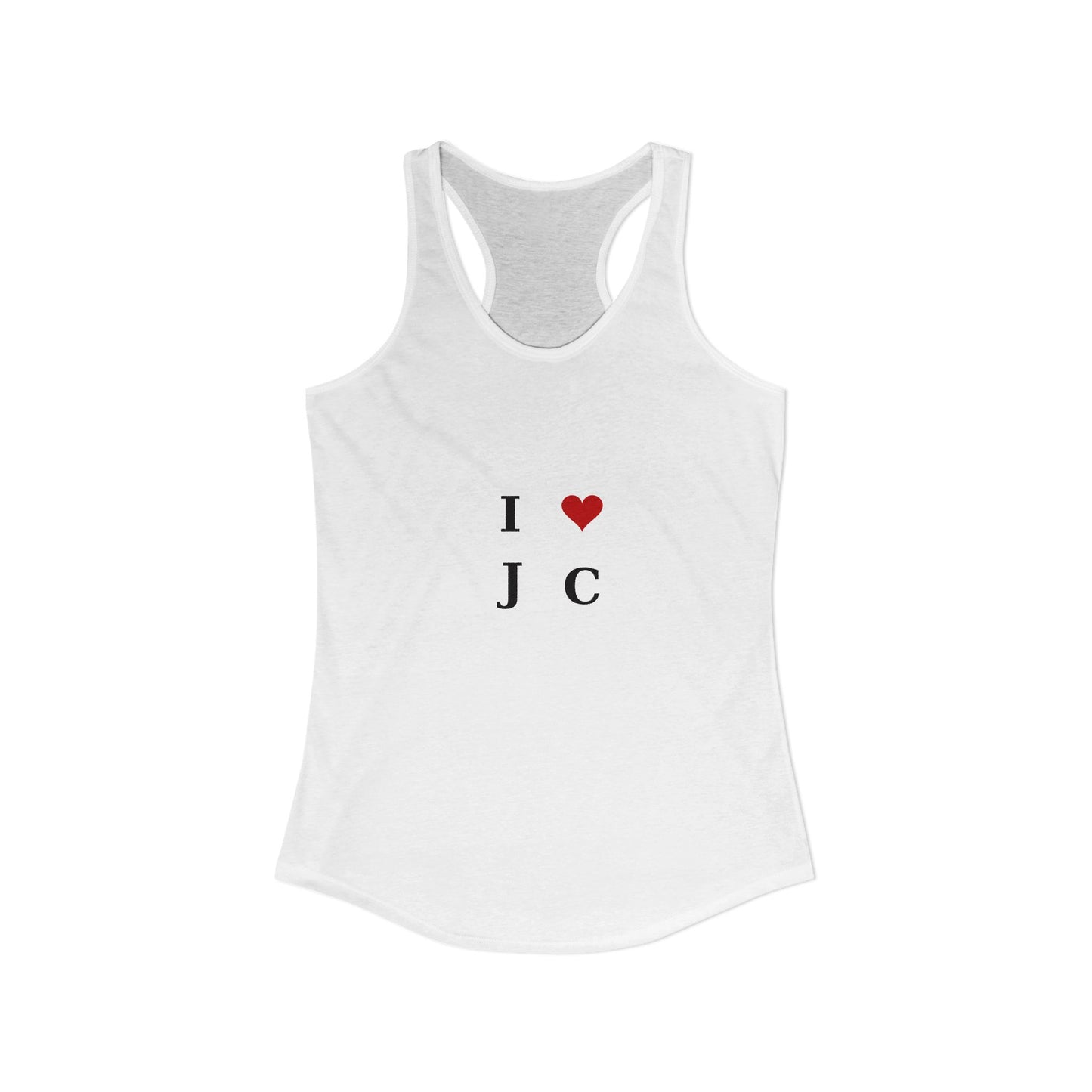 I Love J C Racerback Tank — Women's Tank Top