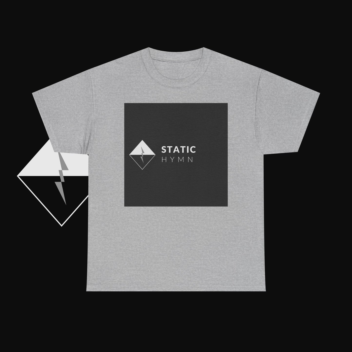 Static Hymn Logo Tee — Minimalist Band Graphic T-Shirt