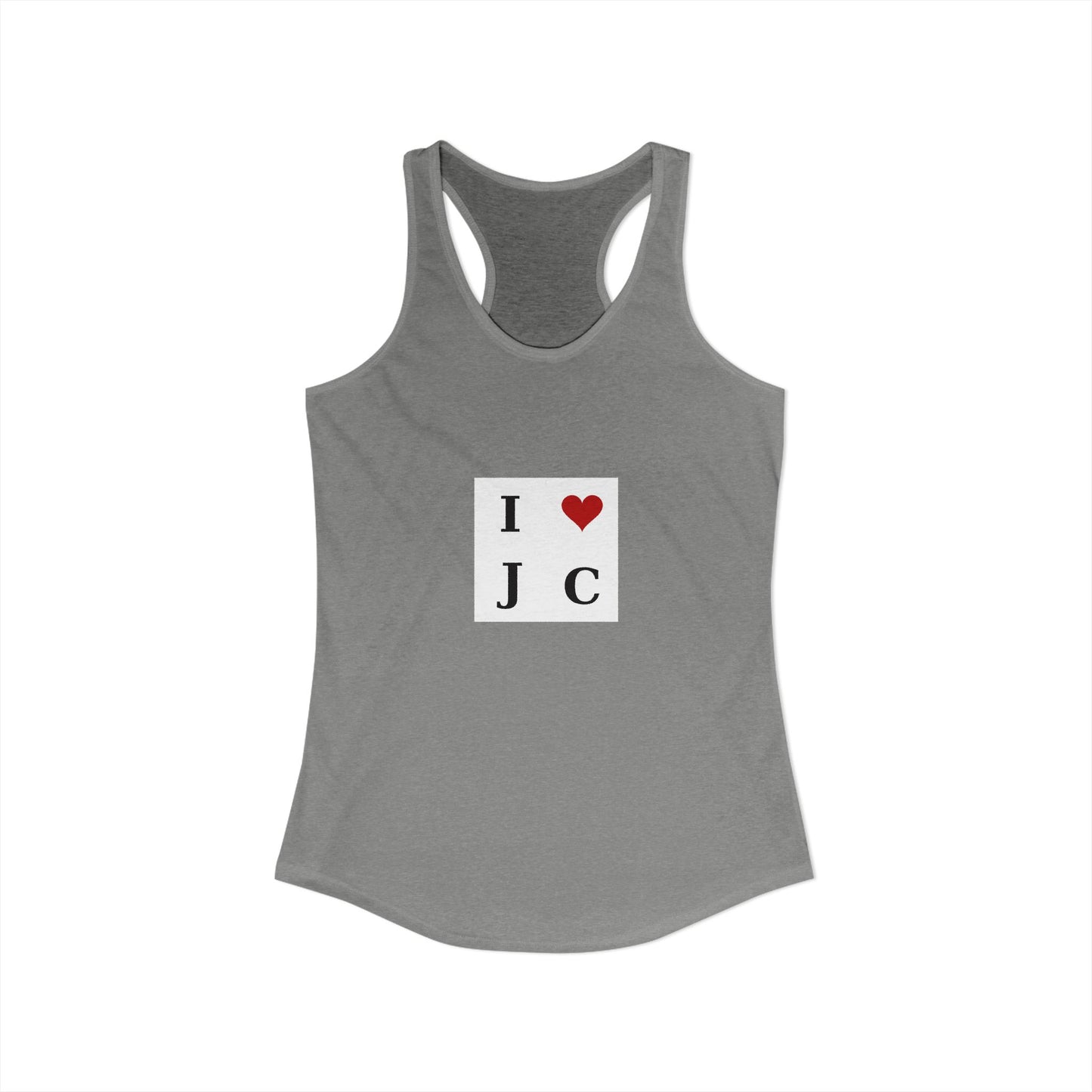 I Love J C Racerback Tank — Women's Tank Top