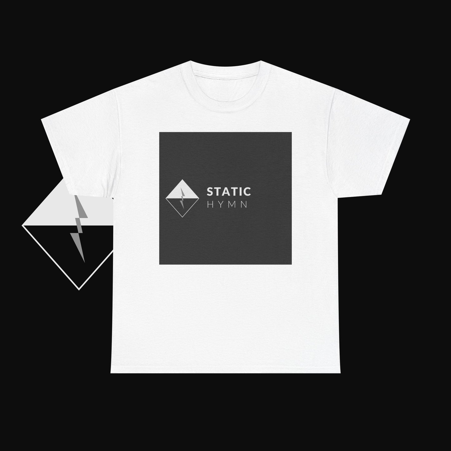 Static Hymn Logo Tee — Minimalist Band Graphic T-Shirt