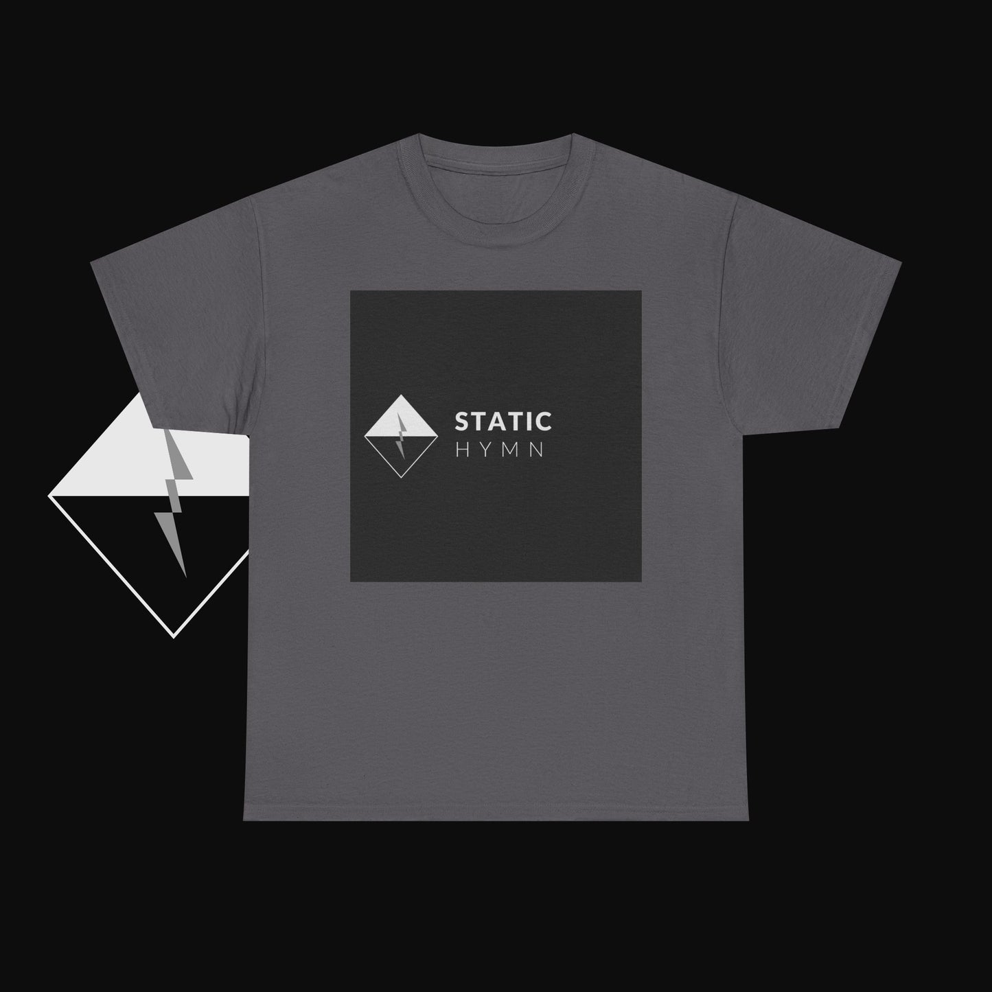 Static Hymn Logo Tee — Minimalist Band Graphic T-Shirt
