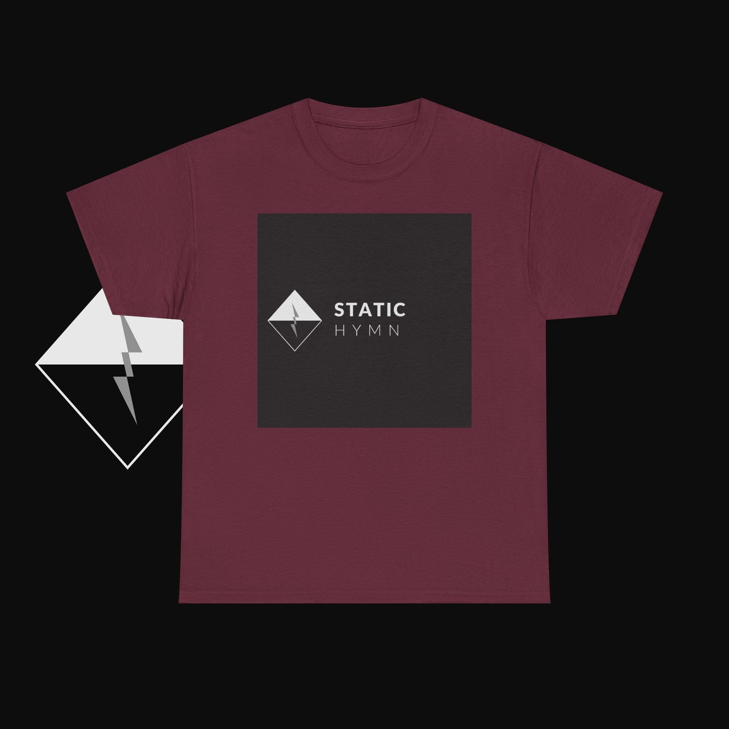 Static Hymn Logo Tee — Minimalist Band Graphic T-Shirt