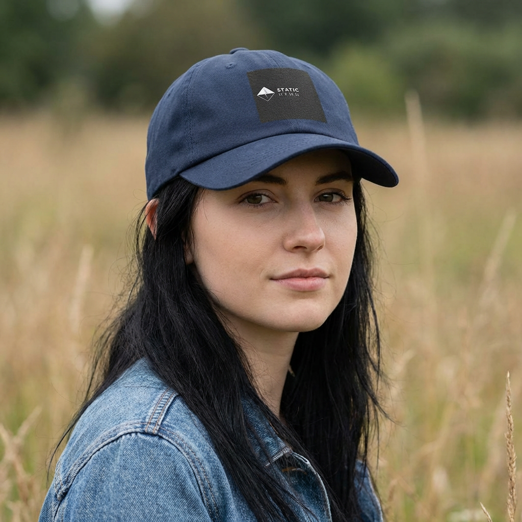 Classic Dad Cap — "Static Hymn" Embroidered Baseball Hat