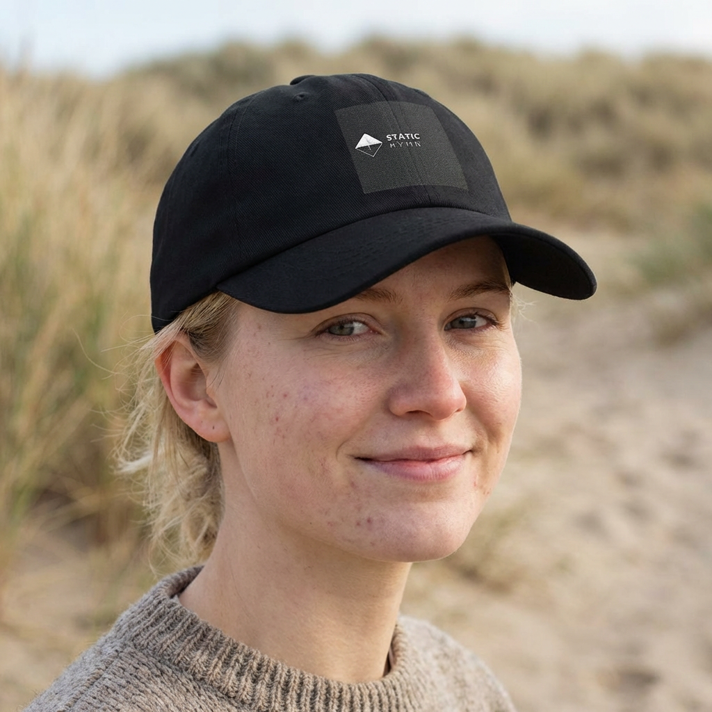 Classic Dad Cap — "Static Hymn" Embroidered Baseball Hat