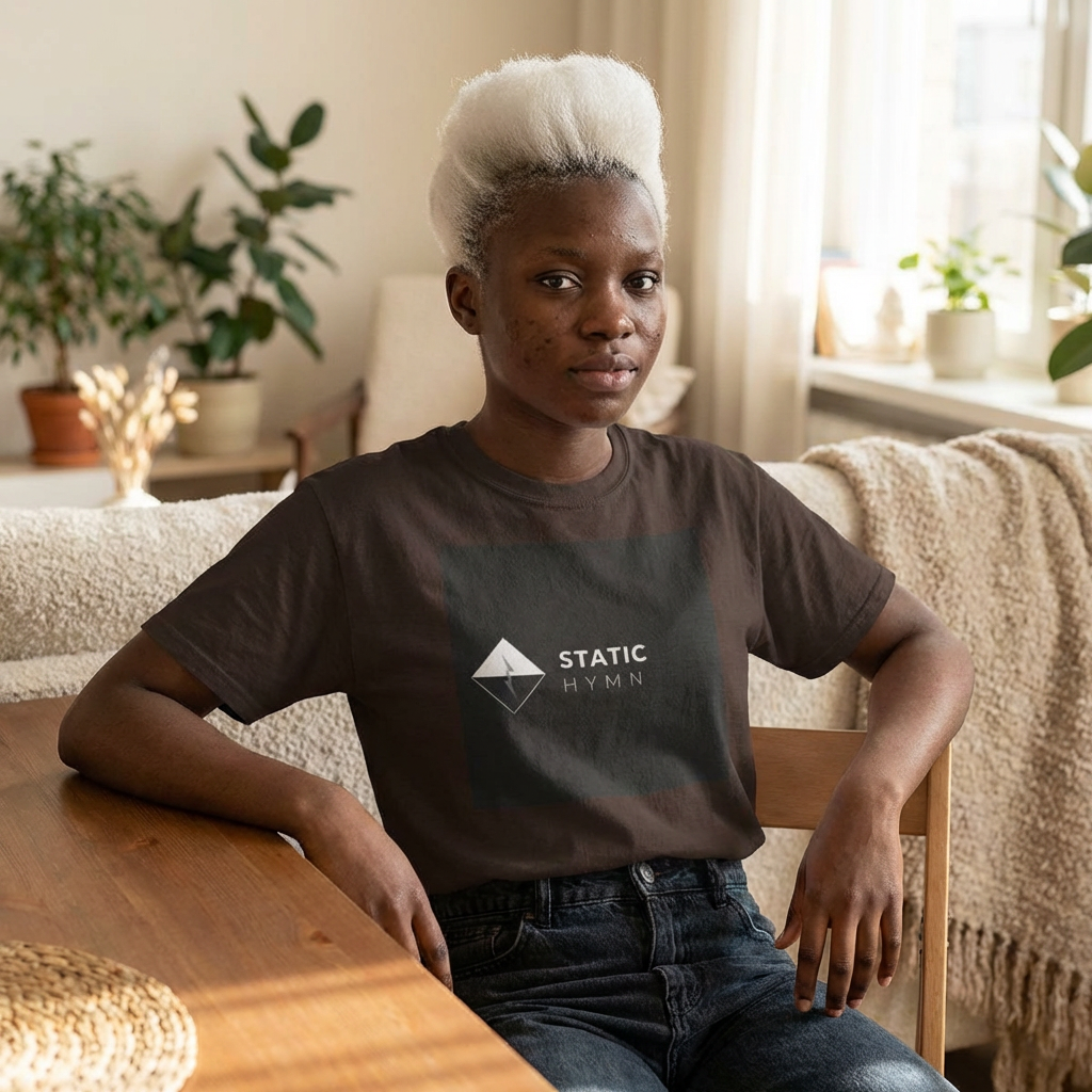 Static Hymn Logo Tee — Minimalist Band Graphic T-Shirt