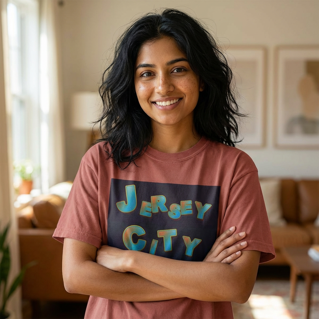 Jersey City Graffiti Tee — Urban Street Art T-Shirt
