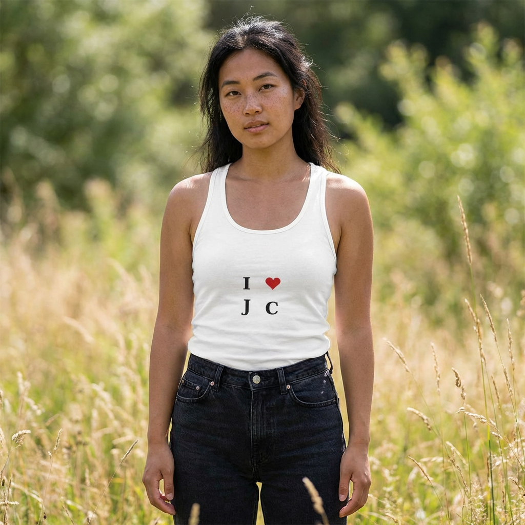 I Love J C Racerback Tank — Women's Tank Top