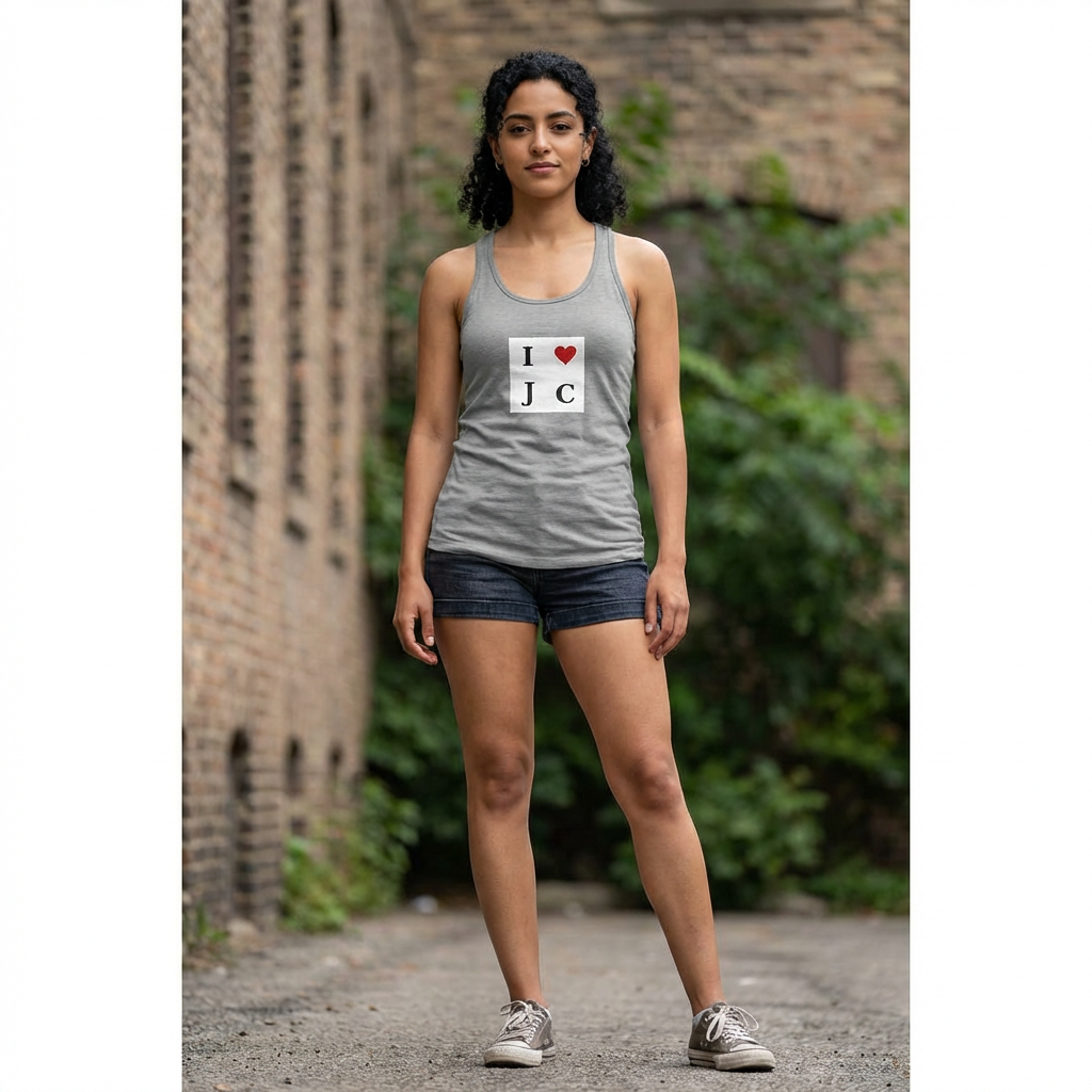 I Love J C Racerback Tank — Women's Tank Top