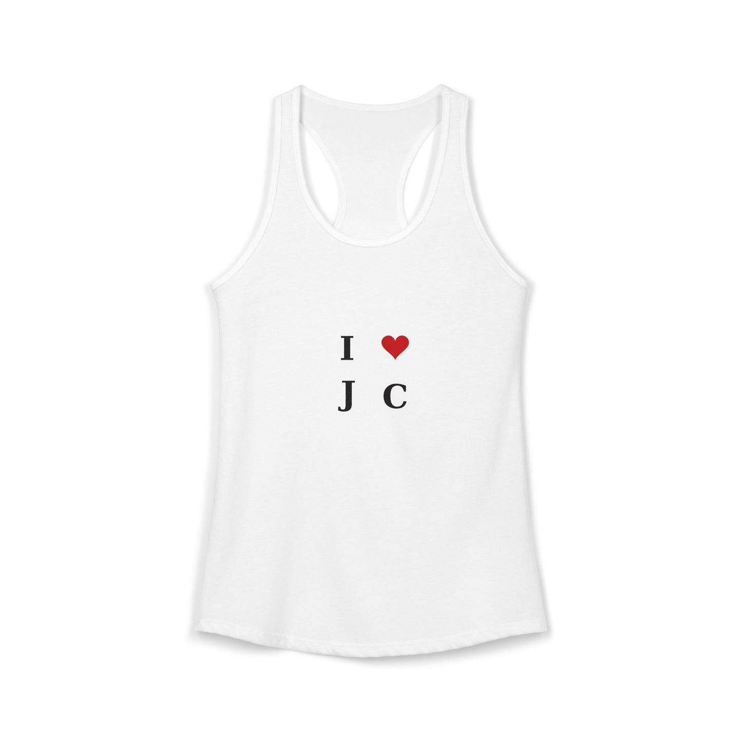 I Love J C Racerback Tank — Women's Tank Top