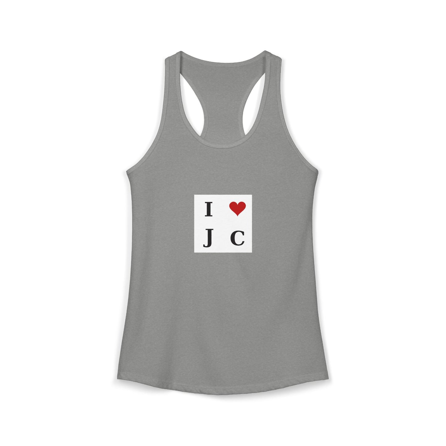 I Love J C Racerback Tank — Women's Tank Top