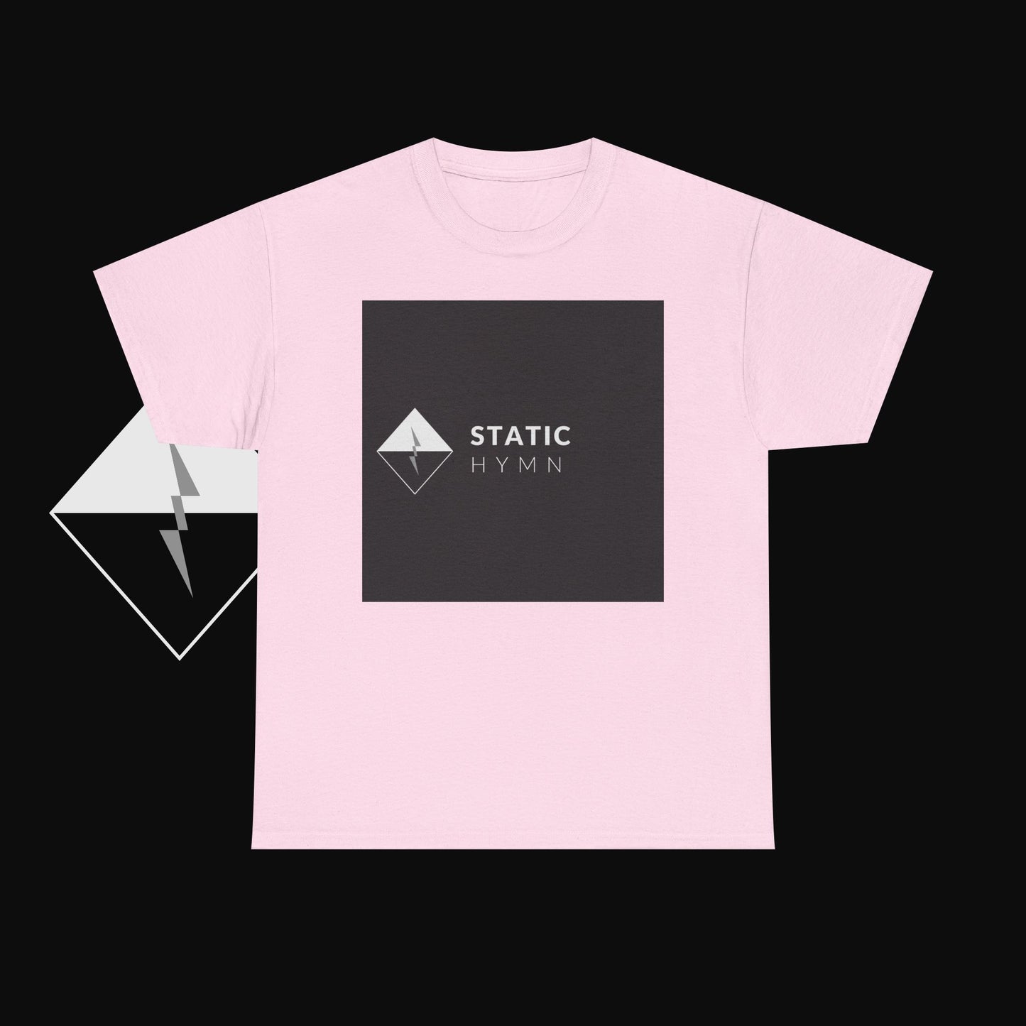 Static Hymn Logo Tee — Minimalist Band Graphic T-Shirt