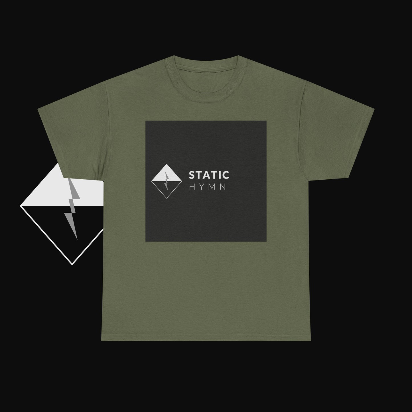 Static Hymn Logo Tee — Minimalist Band Graphic T-Shirt