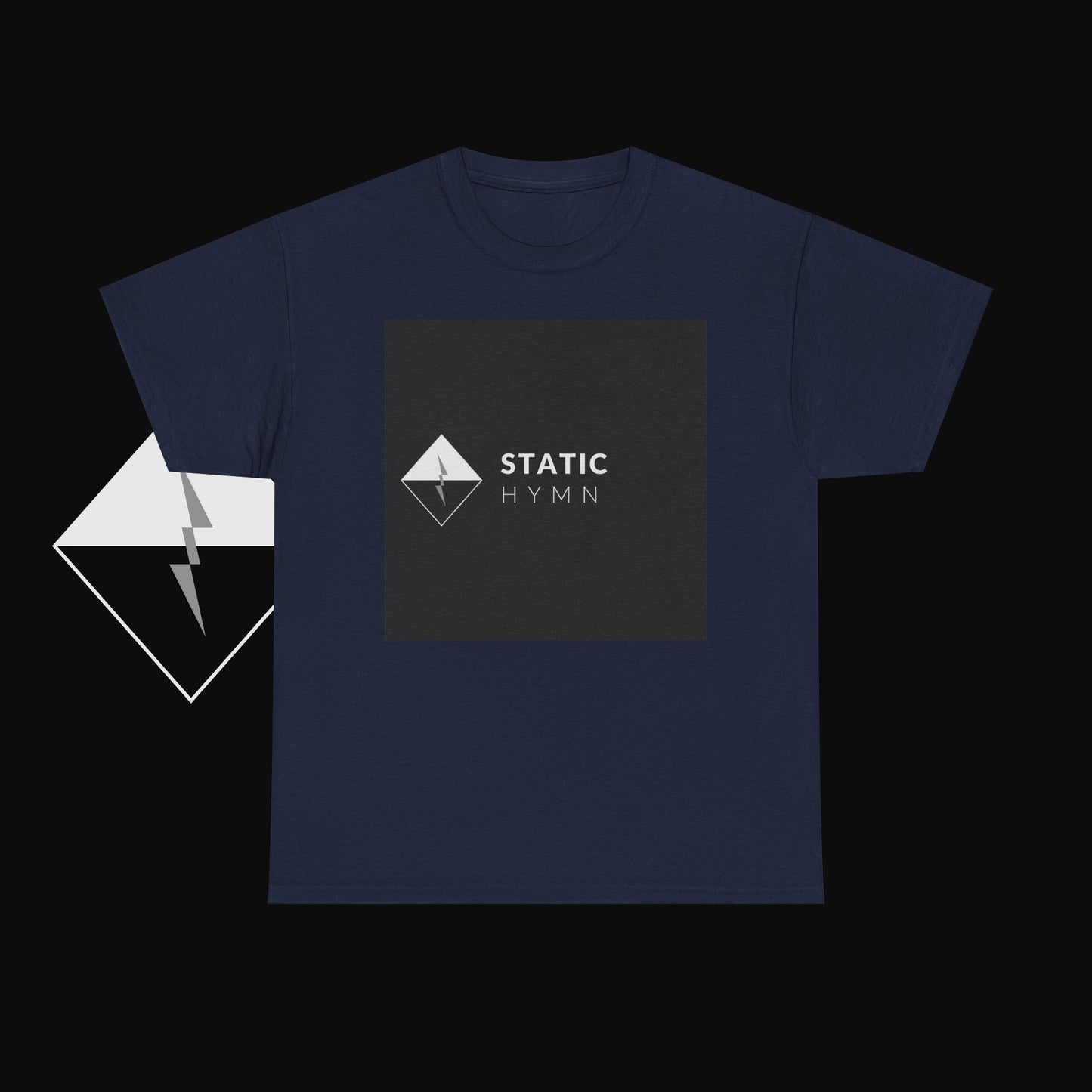 Static Hymn Logo Tee — Minimalist Band Graphic T-Shirt