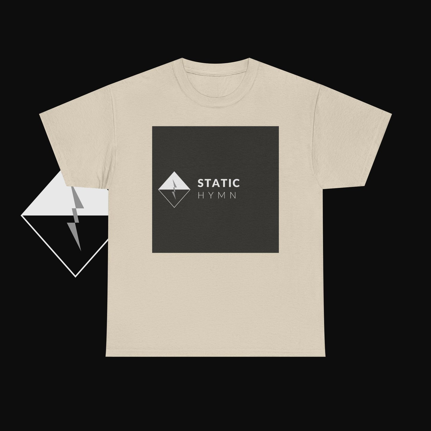 Static Hymn Logo Tee — Minimalist Band Graphic T-Shirt