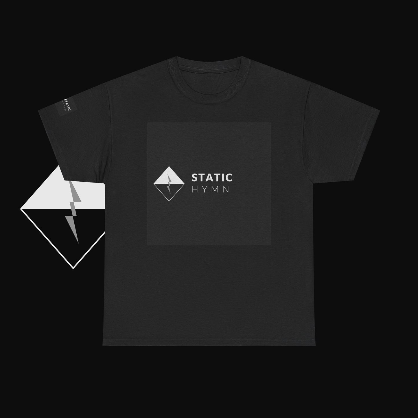 Static Hymn Logo Tee — Minimalist Band Graphic T-Shirt